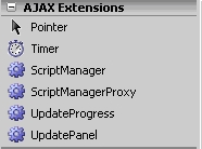 Figure 5. AJAX Extensions in Toolbox