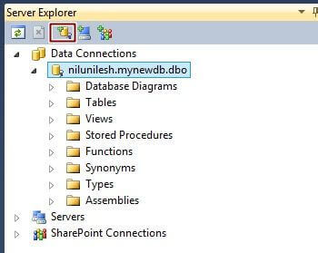 Click on Connect to database