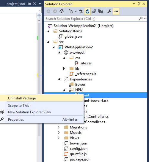 dependencies in ASP.NET 2015
