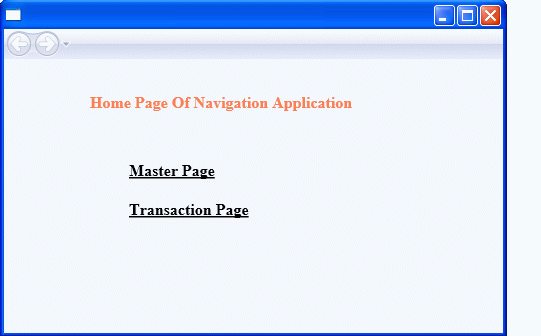 WPF window application page