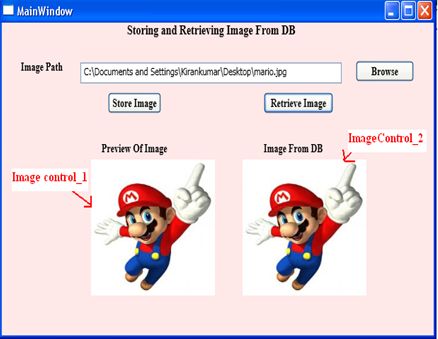 image retrieved from database