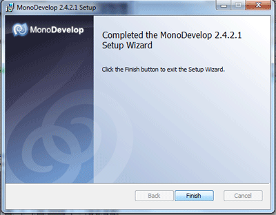 Finish monodevelop installation