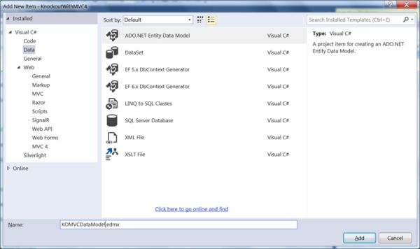 ADO .Net Entity Data Model