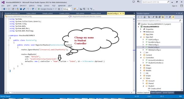 change the name of the controller