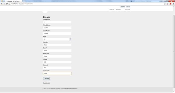 create a new student