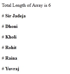 Arrays in JavaScript