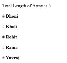 Arrays in JavaScript