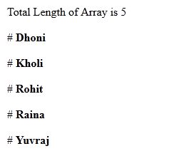 Arrays in JavaScript