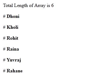 Arrays in JavaScript
