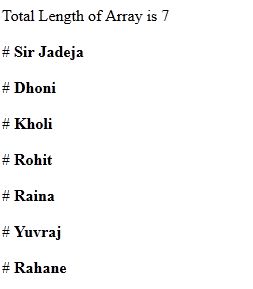 Arrays in JavaScript