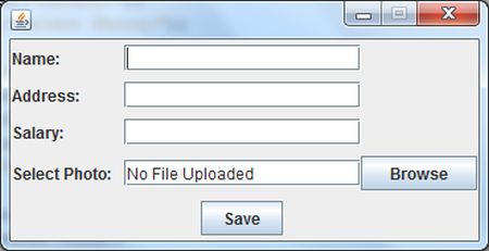 Inserting Image in Database using Java