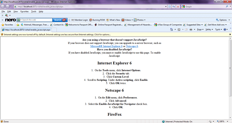 populate a drop down list using JavaScript