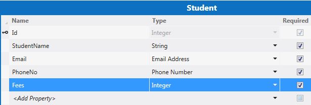 Select Fees from Student