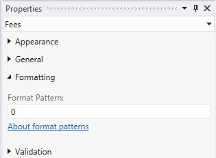 Submit 0 in Format Pattern