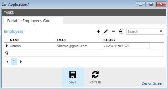 Resultant output after save