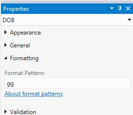 gg Format Pattern properties