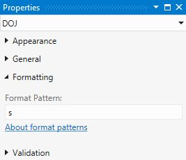 s Format Specifier Properties
