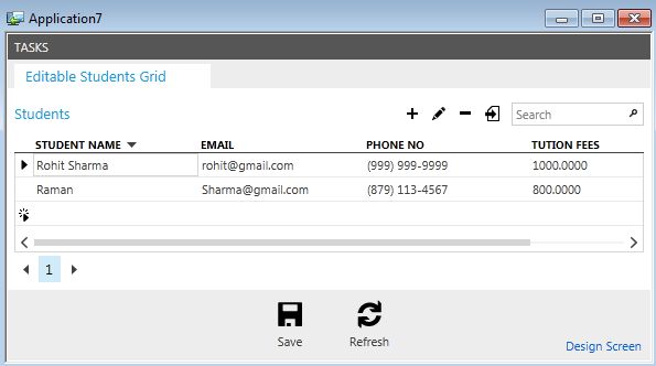 F4 Format Pattern Output