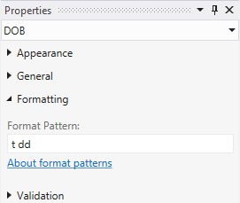 t dd format pattern property