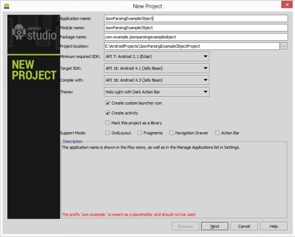 Create JsopnParseExample