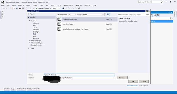 Coded UI Test Project