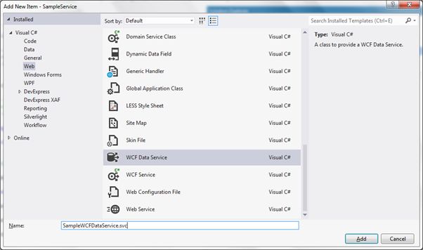 WCF Data Service