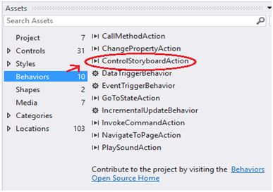 ControlStoryboardAction 