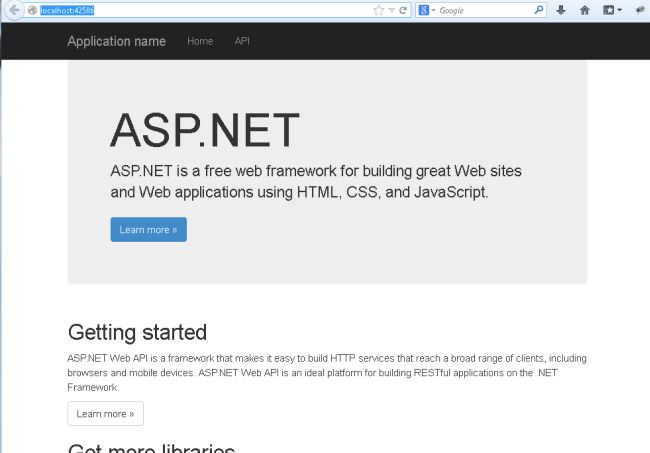Execute the application