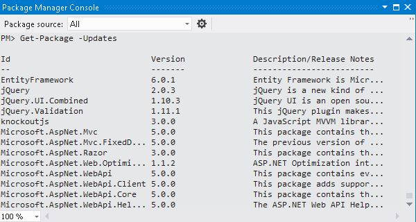 Find Updating Package
