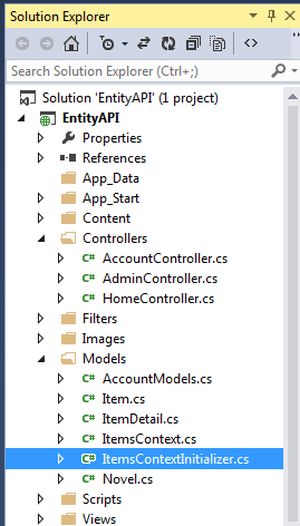Solution Explorer display changes in Project