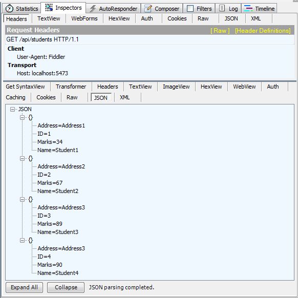 Select the Information