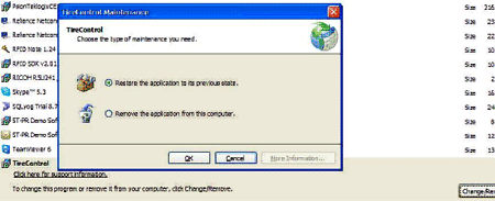 Add/ remove dialog box