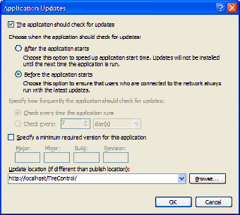 update checking in clickonce application
