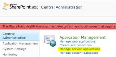 Configure Managed Metadata Service