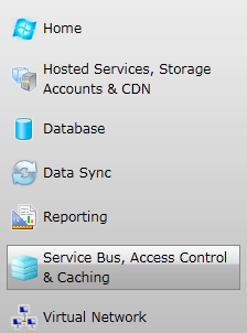 Windows Azure portal