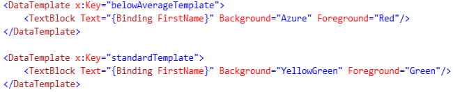 DataTemplate in XAML