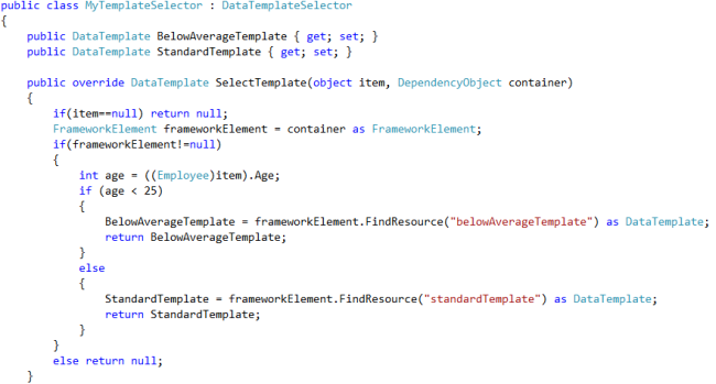 WPF DataTemplateSelector