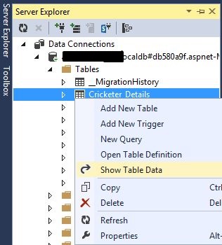 TableData Information