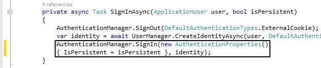 SigIn Code in MVC