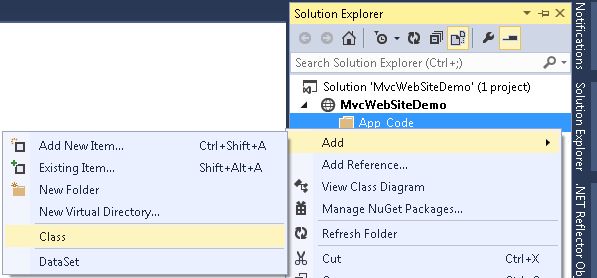 Adding Class in App Code