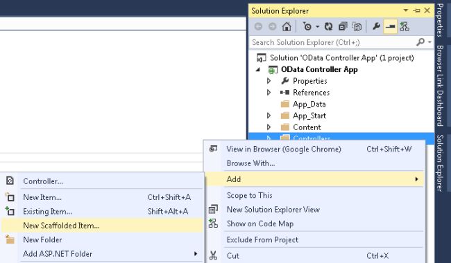 Add New Scaffolded Item
