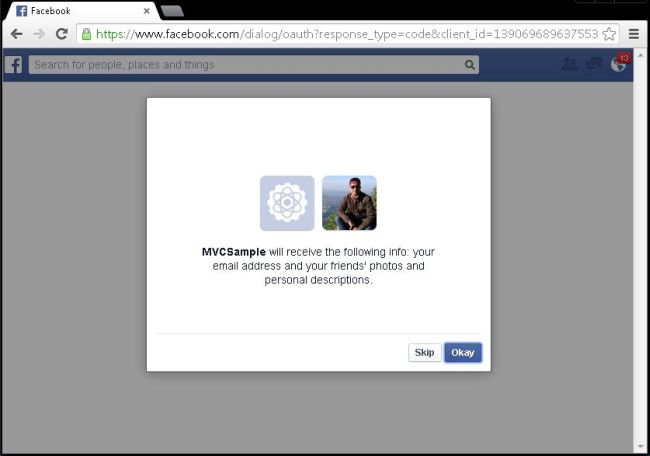 Facebook App Authentication