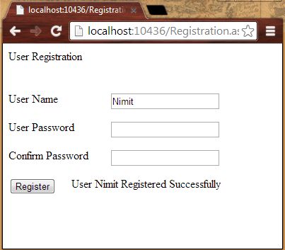 Successful Registration