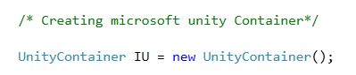 Creating Container of Unity