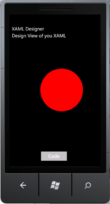 windows phone 7 XAML Designer