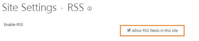 allow rss feeds