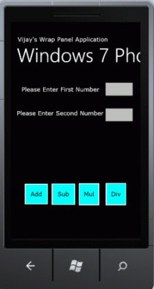 Wrap Panel in windows phone 7