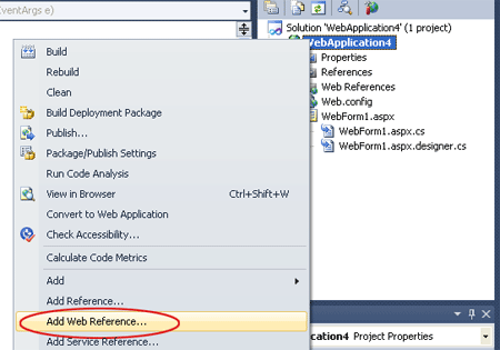 complex data in web service