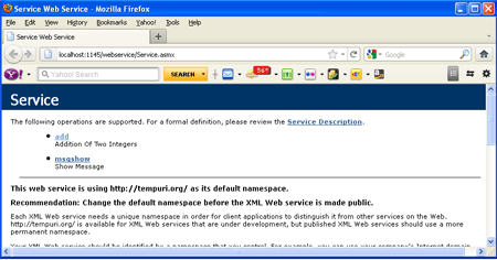 consuming web service in window application