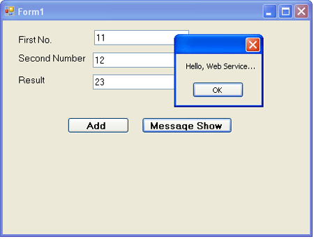 consuming web service in window application